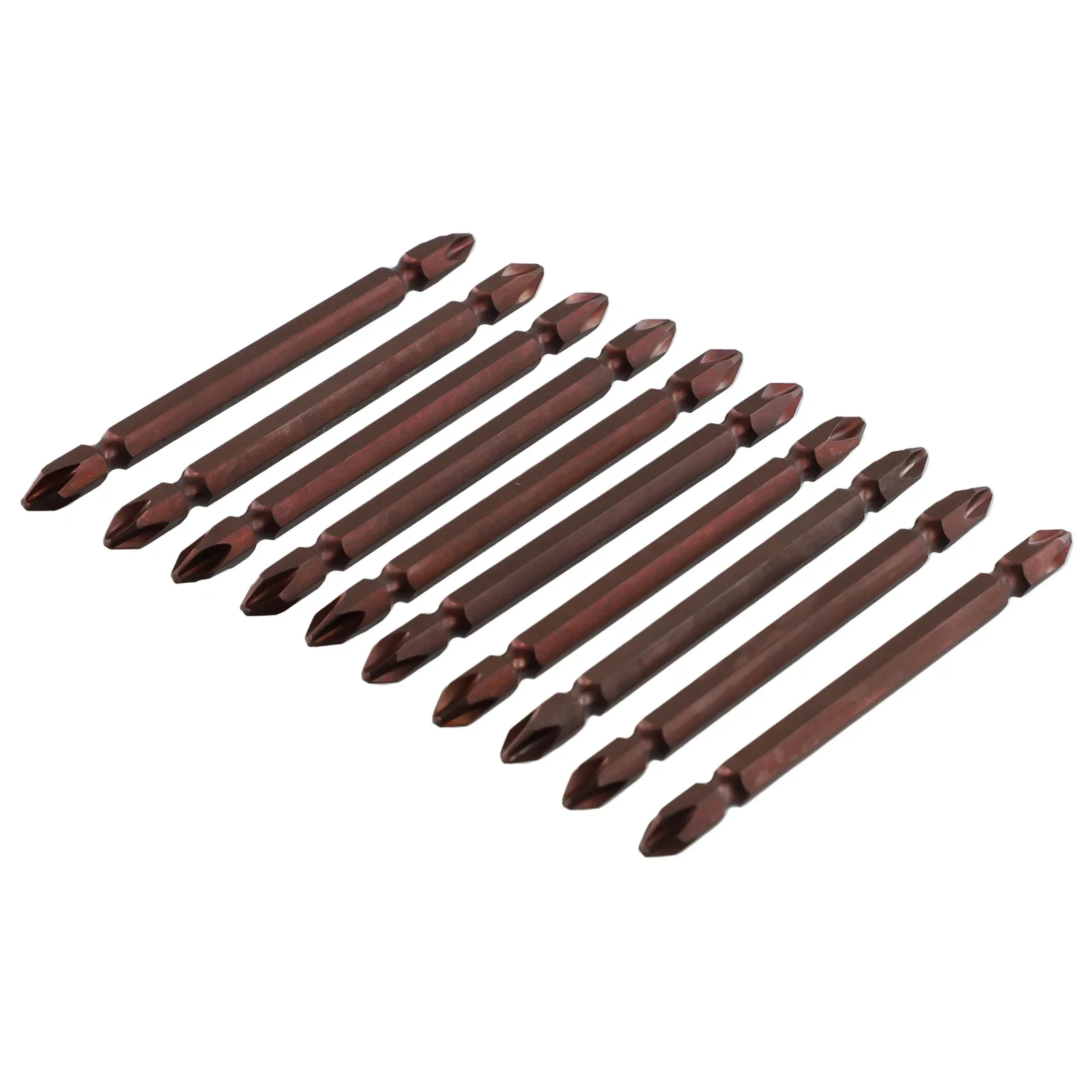 Brand New None Screwdriver Bits Electric Pneumatic 100mm 10pcs 6.3mm Hex Copper-colored Electric Major Appliances