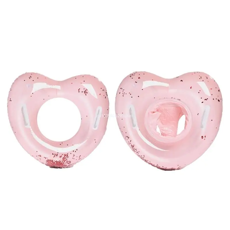 Love Heart Swimming Rings Toy Inflatable Swims Rings Swimming Pool Float Rings Swimming Hoop Inflatable Pool Float