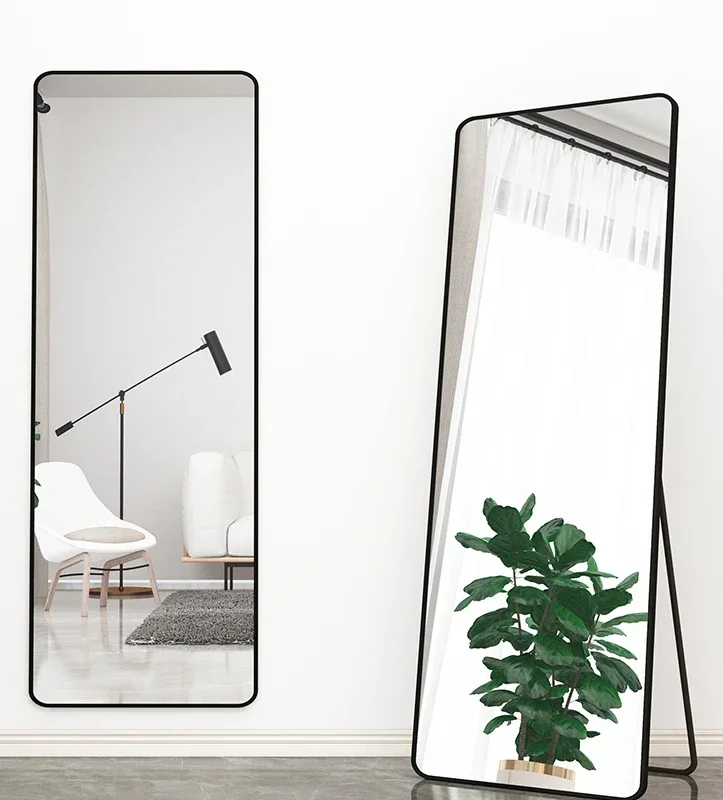 

Mirror dressing mirror floor on home wall-mounted wall girls' bedroom full-length mirror