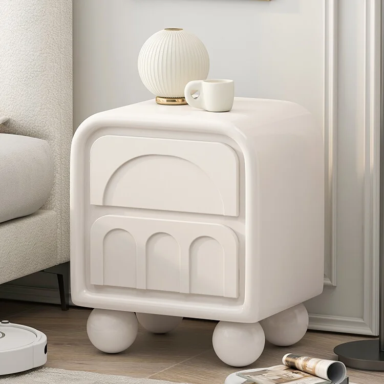 

Cute Korea Bedside Table Bedroom Nordic Storage Drawers Small Nightstand Wood White Librero Mesitas De Noche Unique Furniture