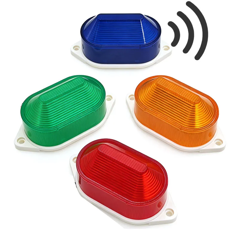 

4Pcs TB40 LED Strobe Warning Light High Brightness with Buzzer for Vehicle Boat Marine 12V 24V 220V IP44