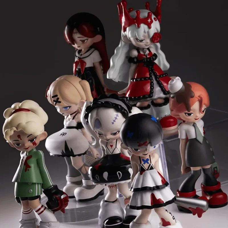 

Sick Girl Blind Box Academy Series Dark Girl Cartoon Doll Surprise Trendy Play Vinyl Blind Box Handmade Desktop Ornament Toy Gif