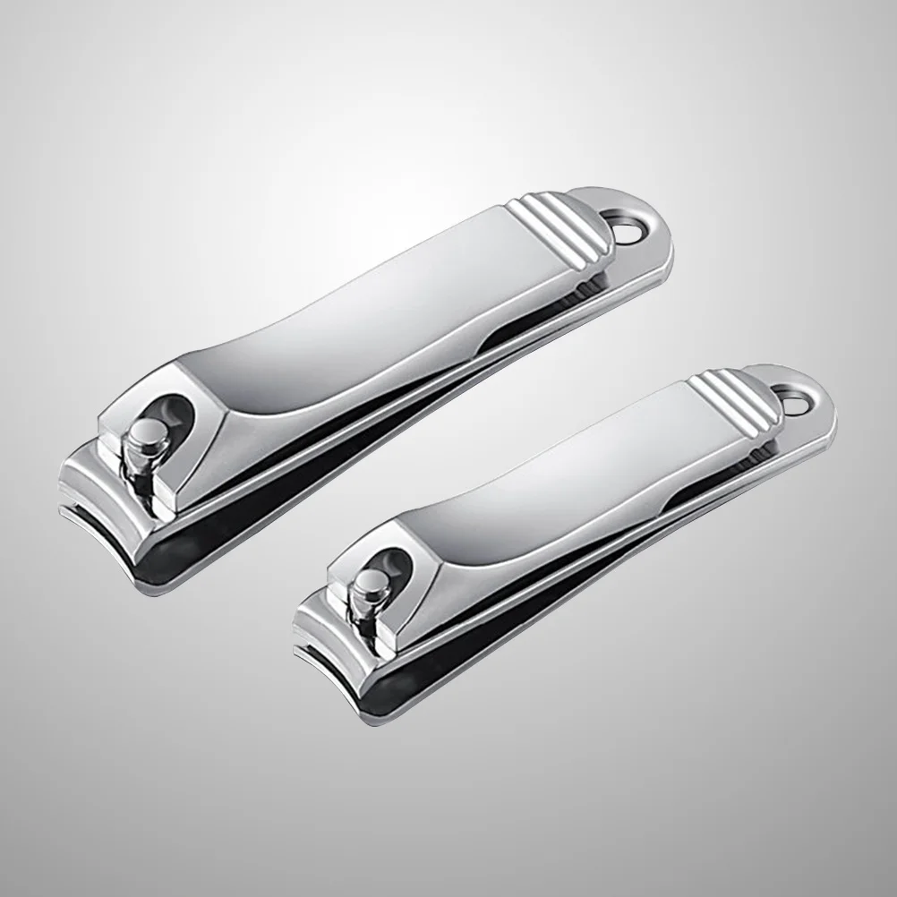 

2Pcs Nail Manicure Set Stainless Steel Exquisite Workmanship Durable Long Lasting Use for Women Men Daily Life