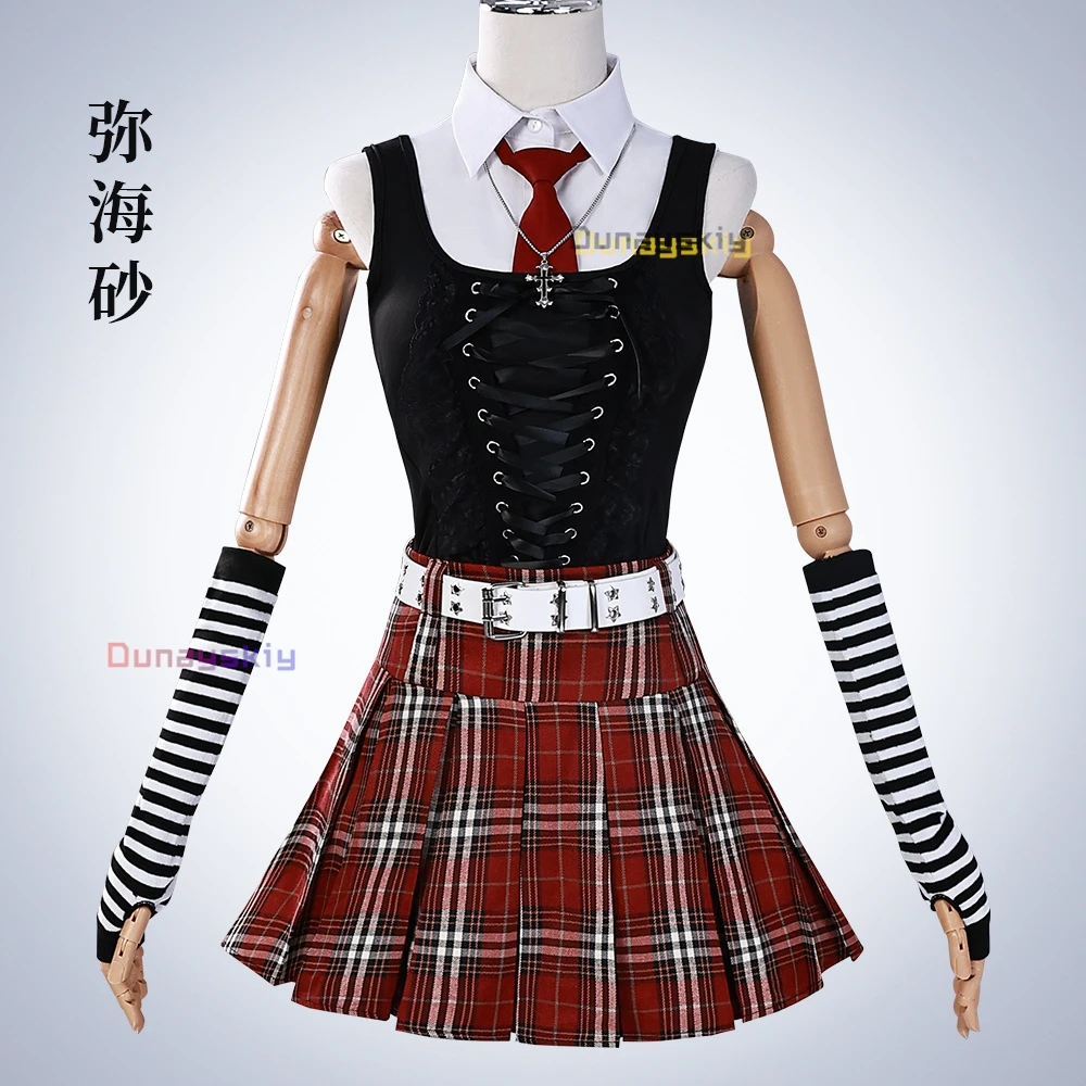 Миса Амане Косплей Примечание Смерть Джирай Кэй Костюм Дебютное Повседневное Сексуальное Платье Субкультура Ожерелье y2k Готи Лоли Униформа Экипировка Парик