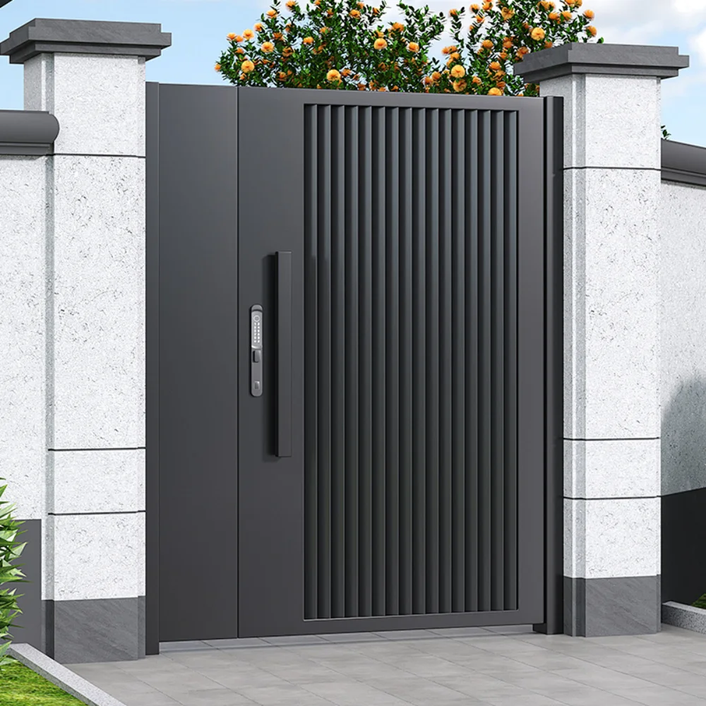 

*& Smart Electric Gate Modern House Entrance Aluminum Sliding Automatic Security Outdoor Design