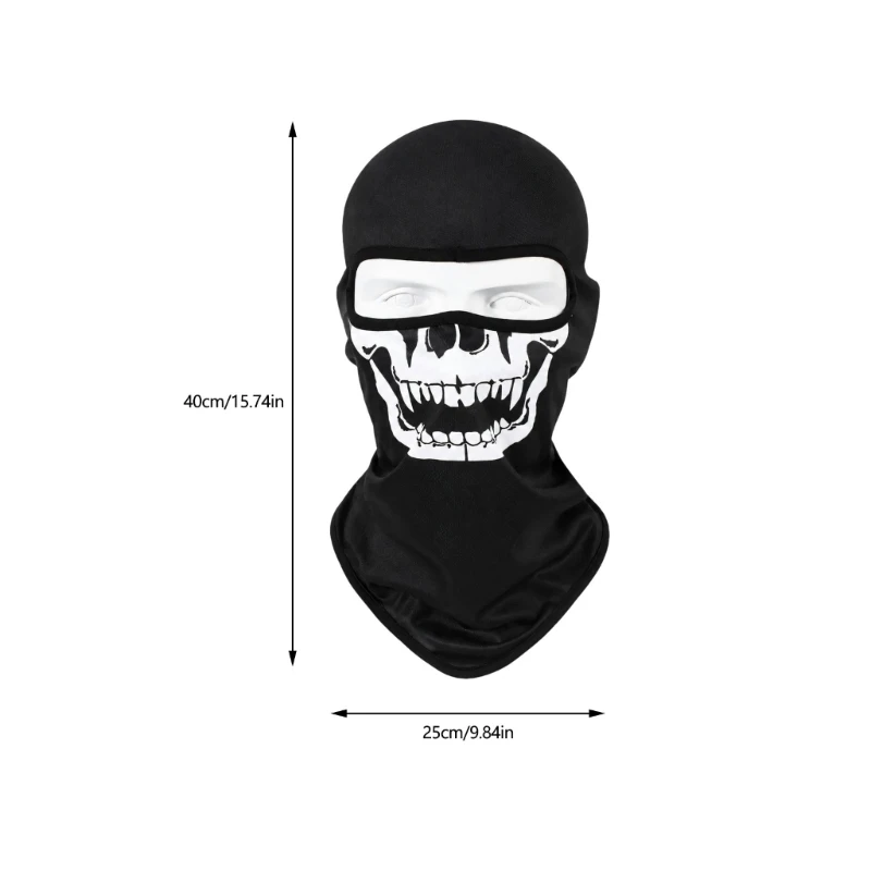 Q5WE Balaclava Ski Mask Winter Face Mask Neck Gaiter with Sewn Pull-On Construction and Fabric Face Barrier for Dust, Wind,