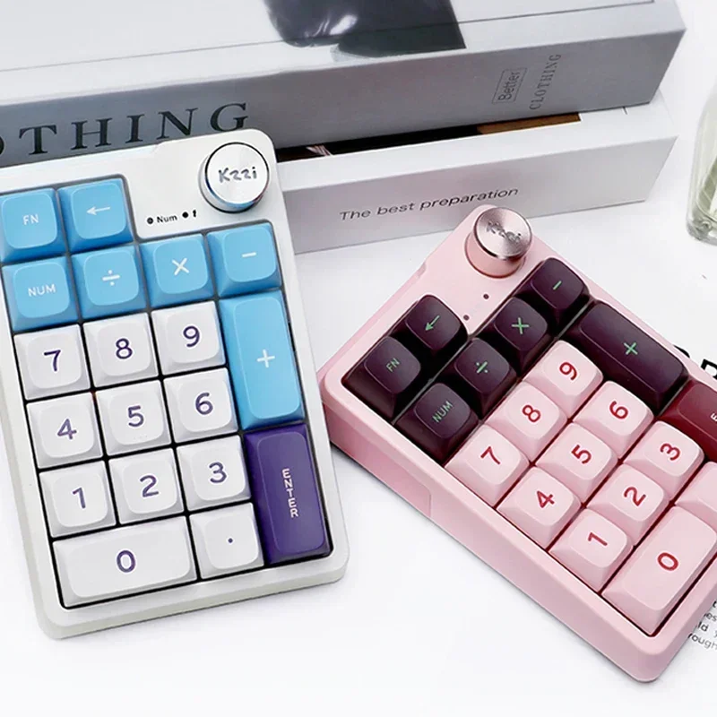 Kzzi-Teclado Numérico Sem Fio Macro, Mini Botão de Programação, Botão Personalizado, Teclado RGB Gaming, Hotswap Mecânico, Macropa, K20