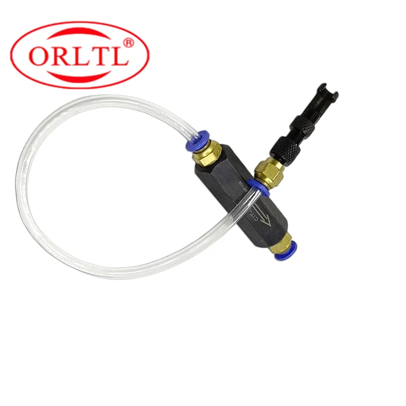 10bars Common Rail Injector Test Oil Return Check Valve Booster Valve with Tube Quick Connect Joint Test Repair Tool for Piezo