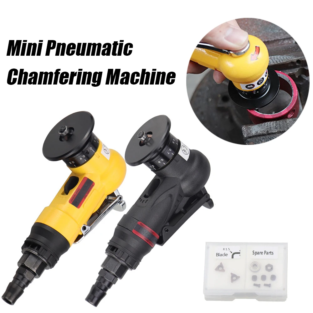 

Mini Pneumatic Chamfering Machine Portable Metal Trimming Machine 45 Degree Deburring Blades and Bearings Angle Cutting Tool