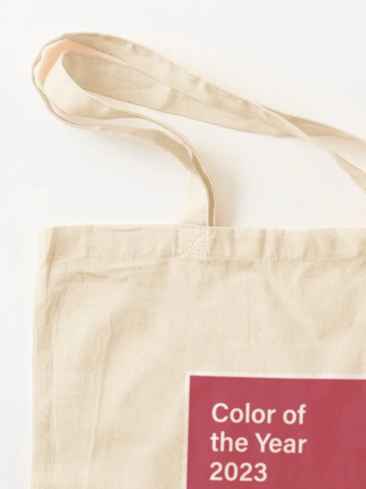Pantone Viva Magenta. Color of 2023 Tote Bag tote bag custom tote bag university Lady bags custom fabric