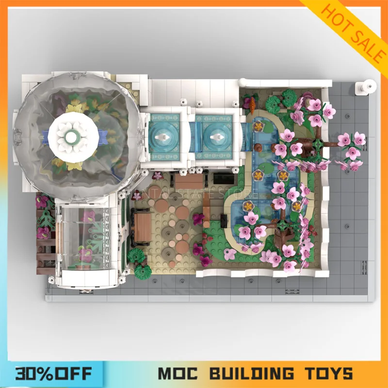 2241PCS Customized MOC Botanical Garden Building Blocks Technology Bricks DIY Creative Assembly Education Toys Holiday Gifts