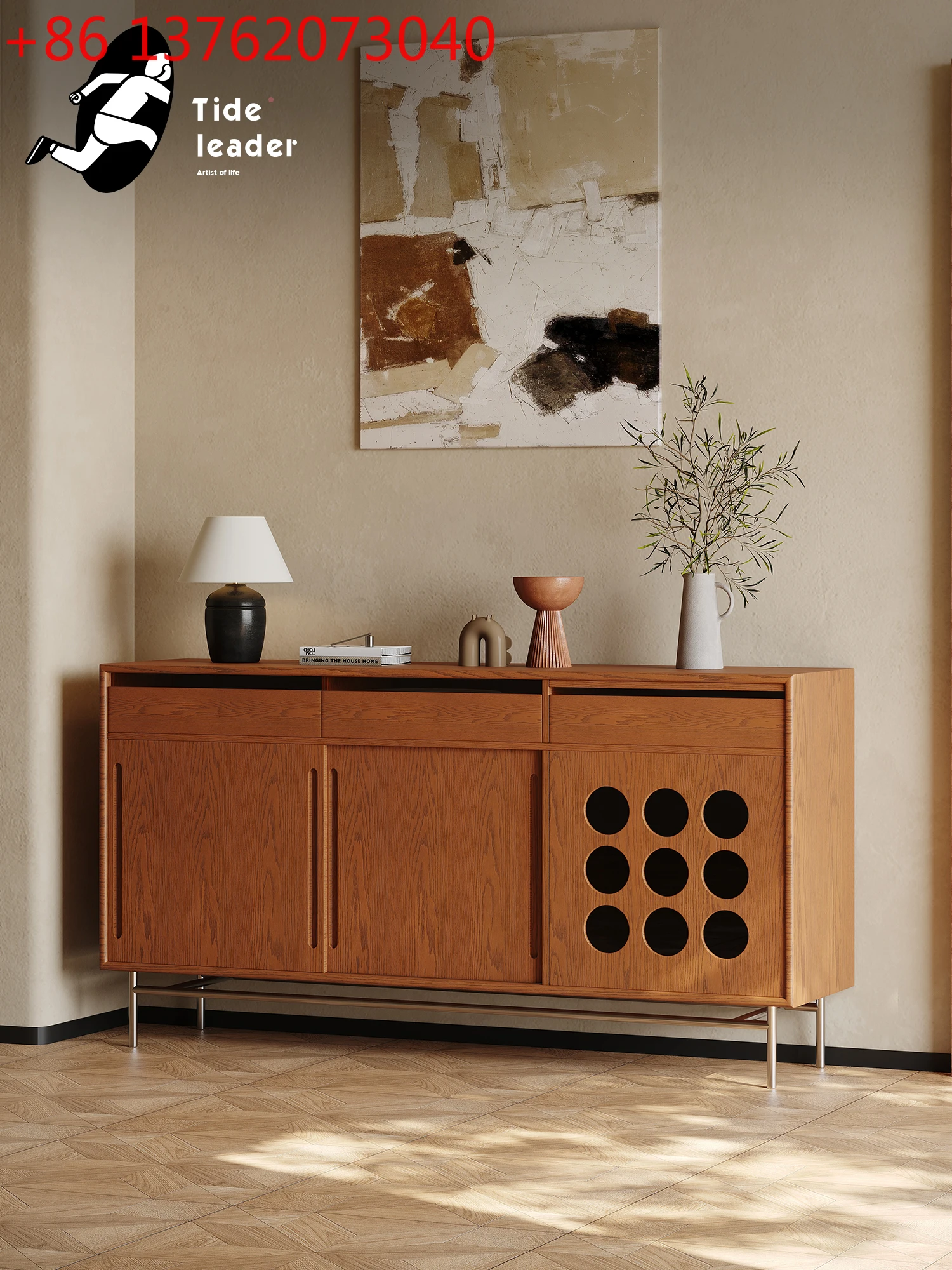 

Французский ретро-буфет для гостиной, новый светлый, роскошный, элитный