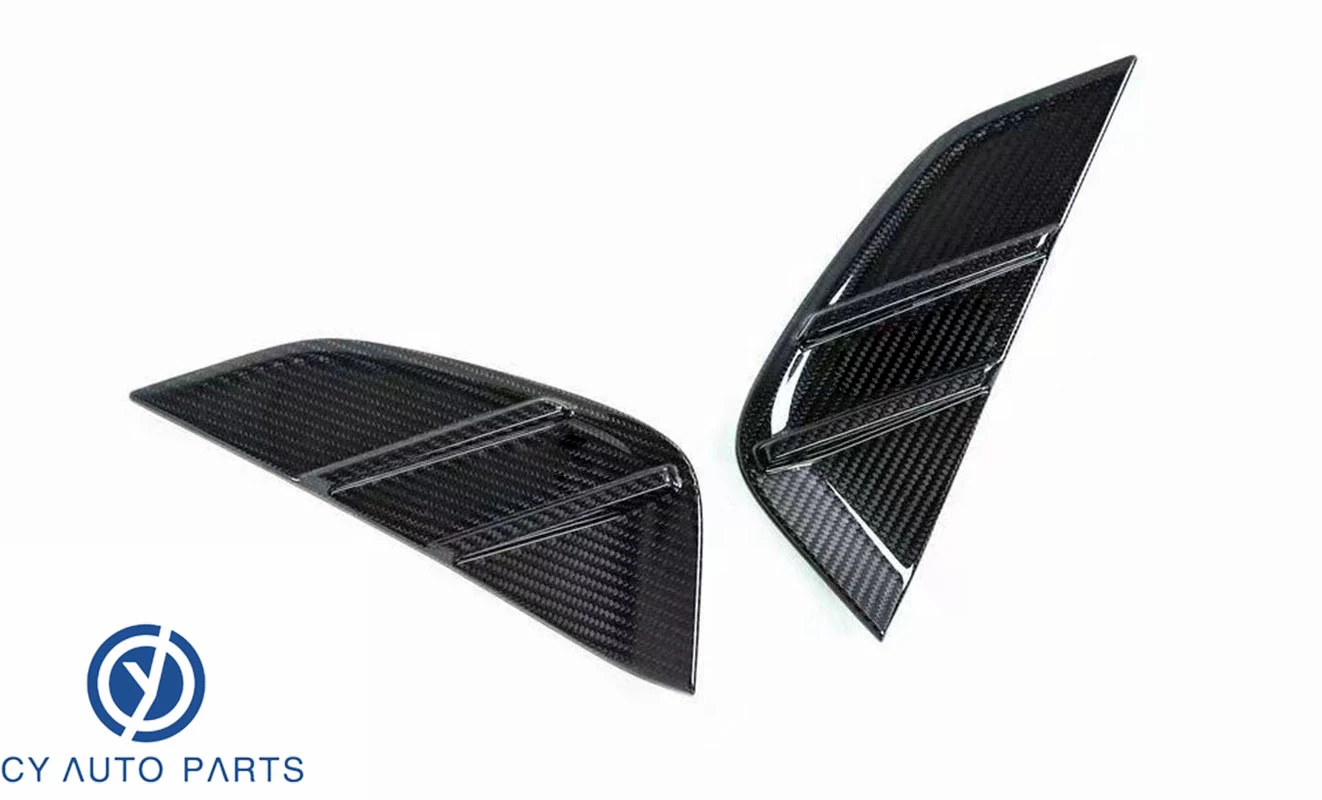 

2Pcs Side Fender Cover Rainproof Anti-Scratch Carbon Fiber Universal Leaf Plate Cover For BMW M3 M4 2014-2020 Car Accessories