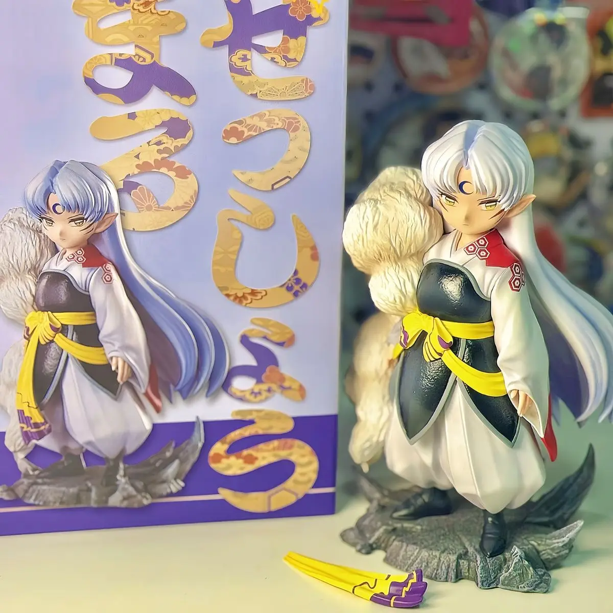 18 centimetri Anime Inuyasha Figura Sesshomaru Figure Bakusaiga Sesshoumaru Figurine Modello Statua Collezione di Bambole Decorazione Giocattoli Regali