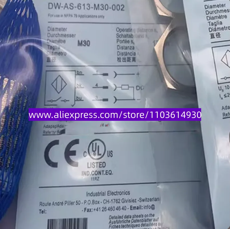 

3pcs New Proximity switch DW-AS-621-M8-123 DW-AS-613-M30-002 DW-AS-623-M8-001 DW-AS-622-M8-001 DW-AS-623-M8-123