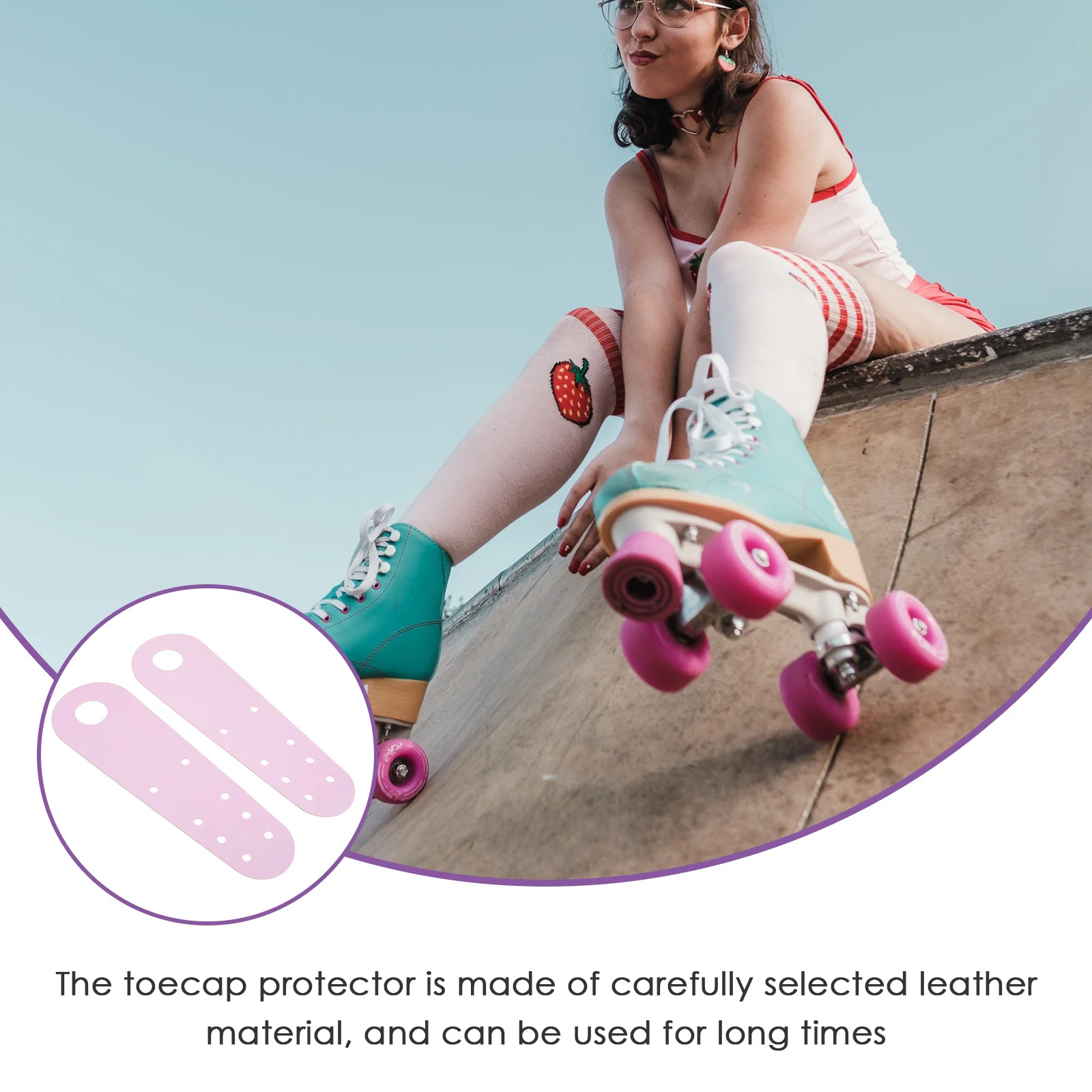 

1 пара защиты пальцев для роликовых коньков, прочные защитные чехлы для коньков, аксессуары, колпачки для пальцев, роликовых коньков