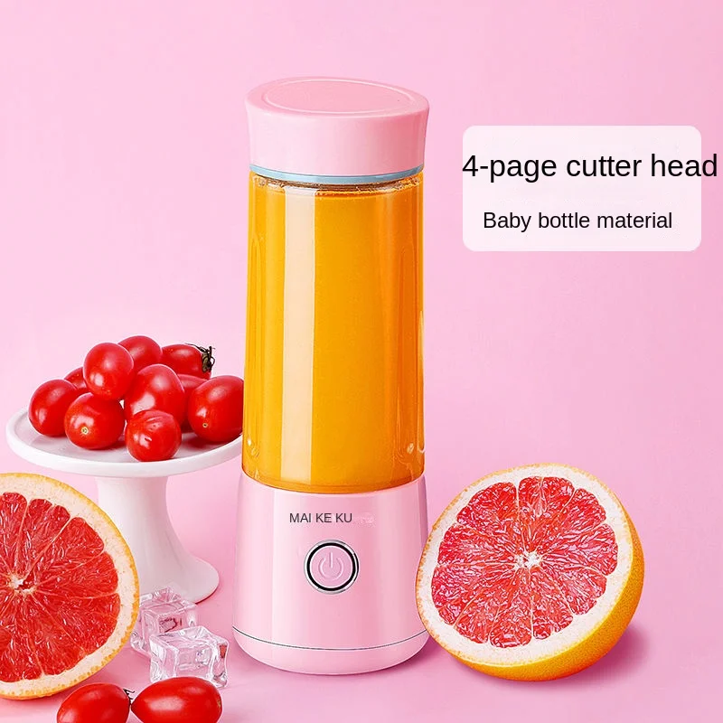 Licuadora de arena de hielo, exprimidor portátil, taza exprimidora eléctrica pequeña de frutas para el hogar