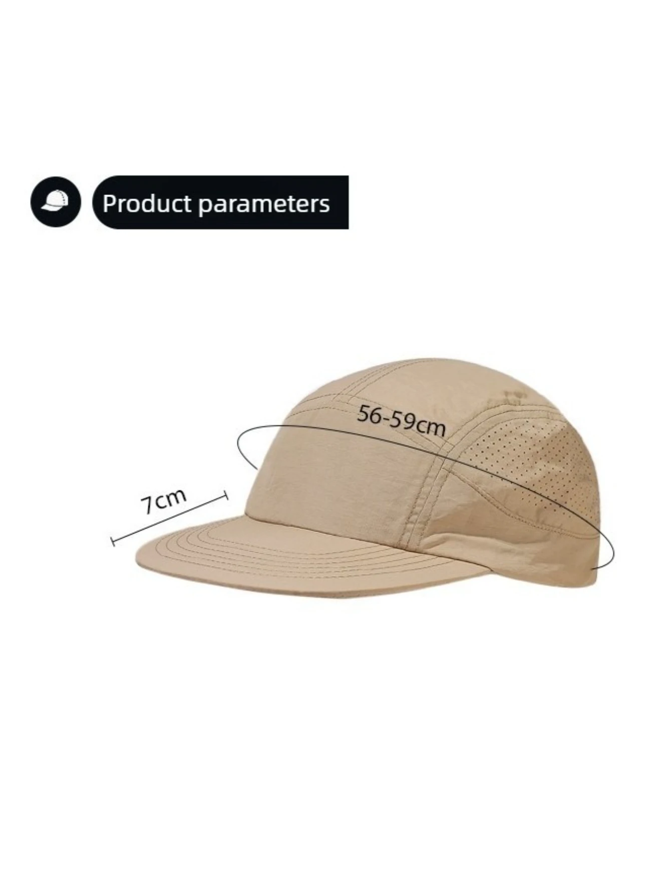 Unisex Large Size Baseball Cap, Lightweight Quick Dry Waterproof Running Hat for Marathon