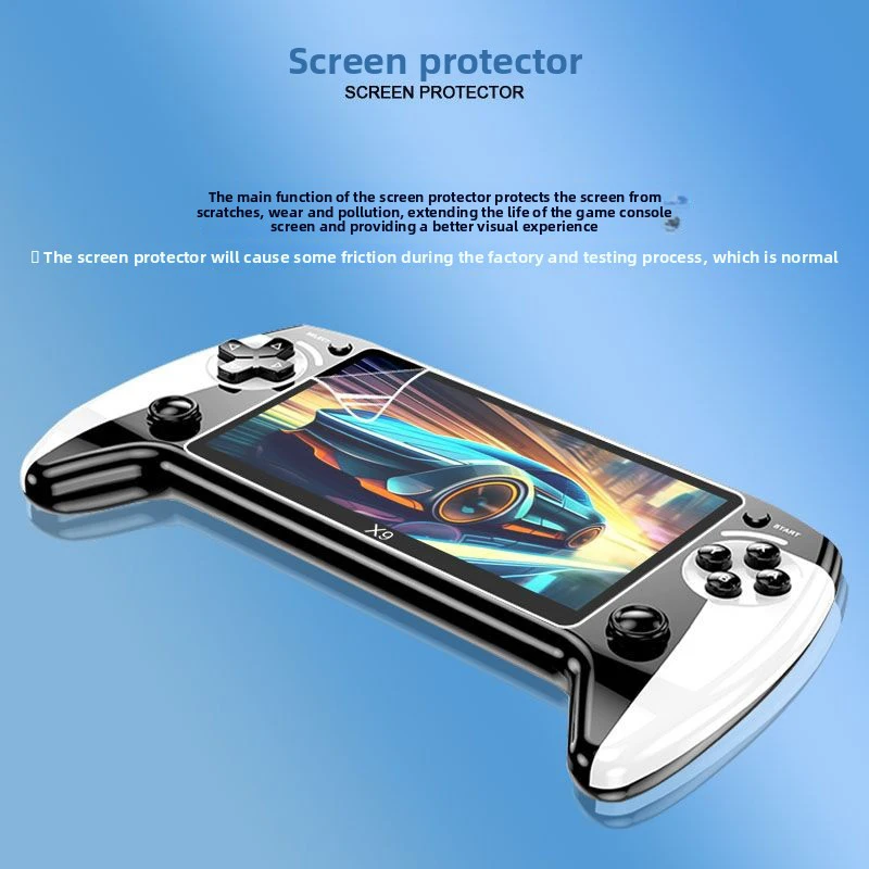 레트로 휴대용 게임 콘솔 – HD 5.5인치 IPS 스크린을 갖춘 PSP 휴대용 게임 콘솔 클래식 비디오 게임은 TV 연결을 지원합니다.