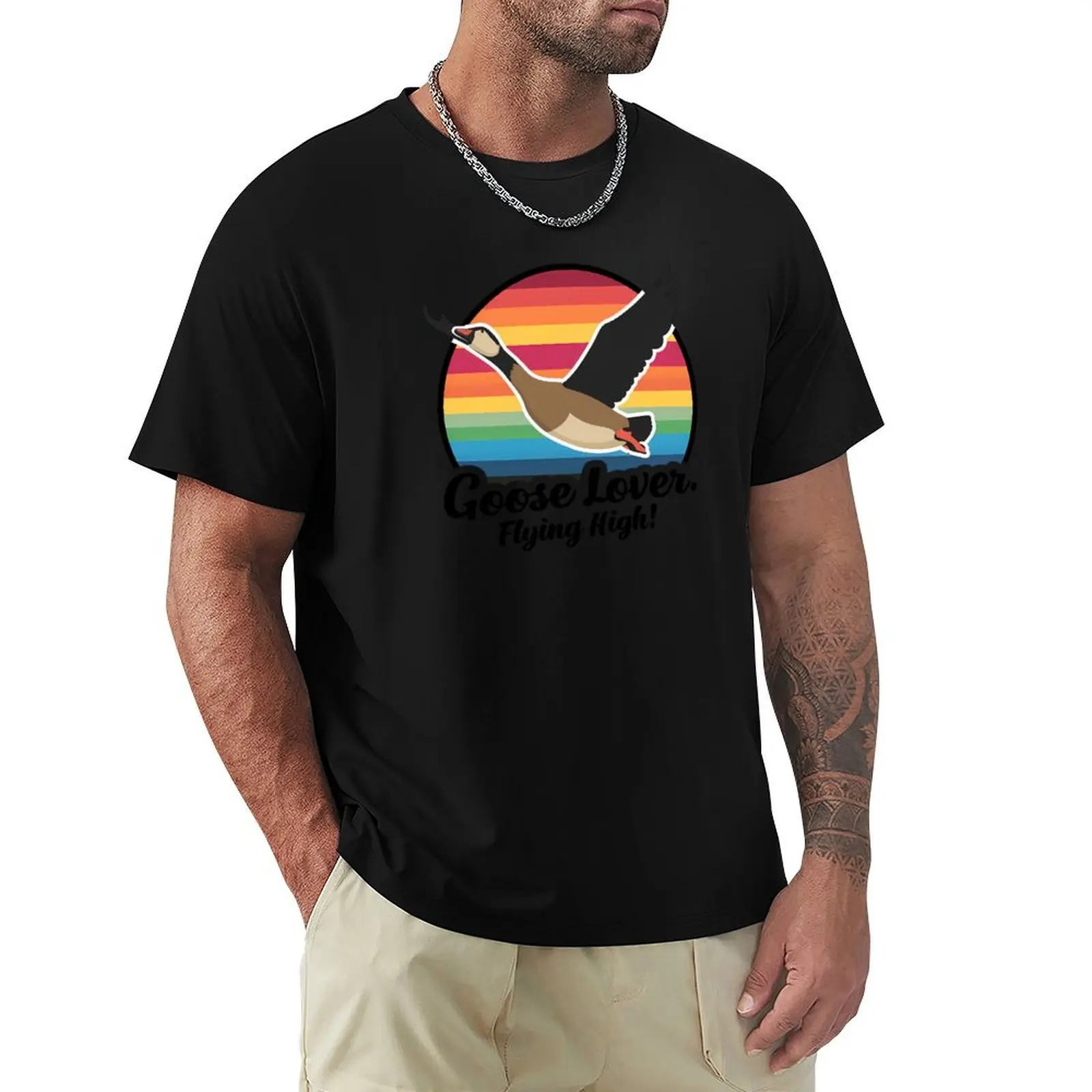 goose lover - flying high T-Shirt Running Gym Short Sleeve Sports Tee