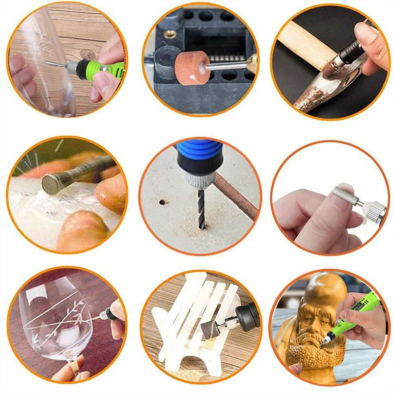 Mini Electric Engraving Pen Kit Carving Pen Machine Graver Tool Engraver Jewellery Engraver Pen Kit for Metal Steel Leather Wood