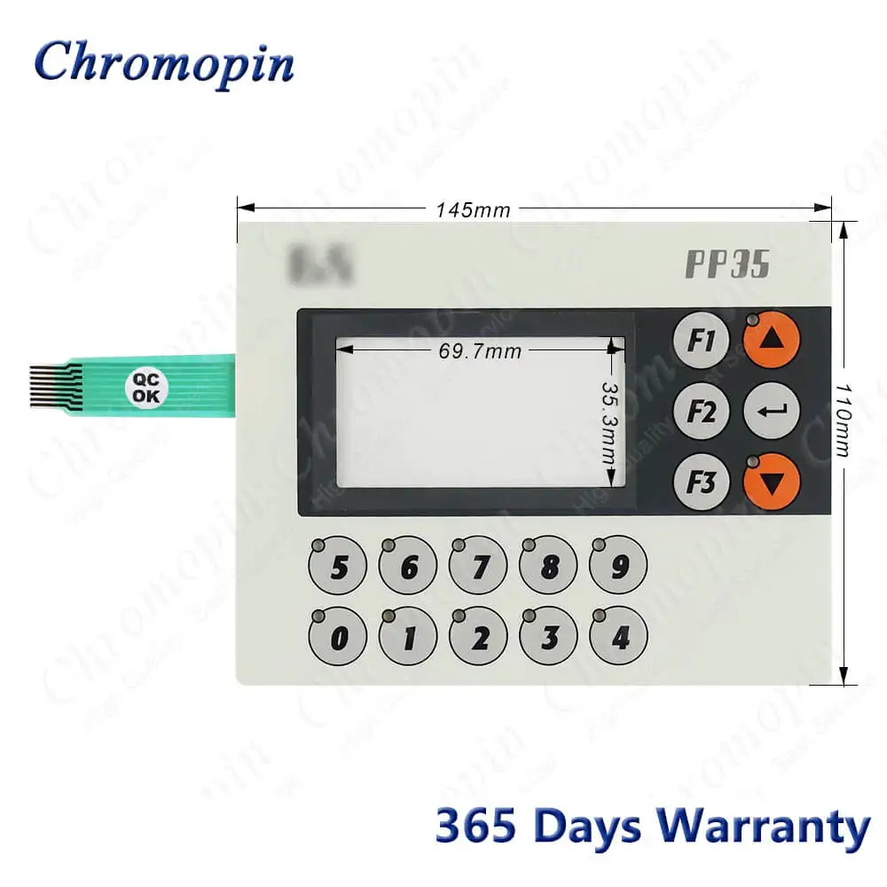 Front Housing Cover Case Shell for 4PP035.0300-01 4PP035.0300-36 + Membrane Keypad Keyboard + LCD Display Screen