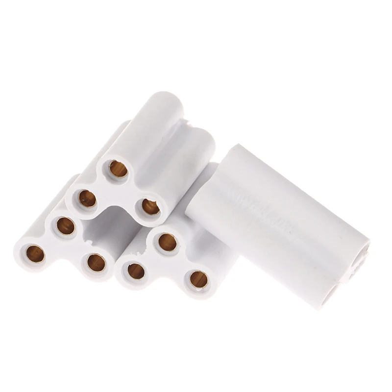 10PCS Led Light And Fluorescent Connector Seamless Joint Unit Be Used In T5 T8 Tube Lamp 2 Pins 3 Pins Connectors Joints White