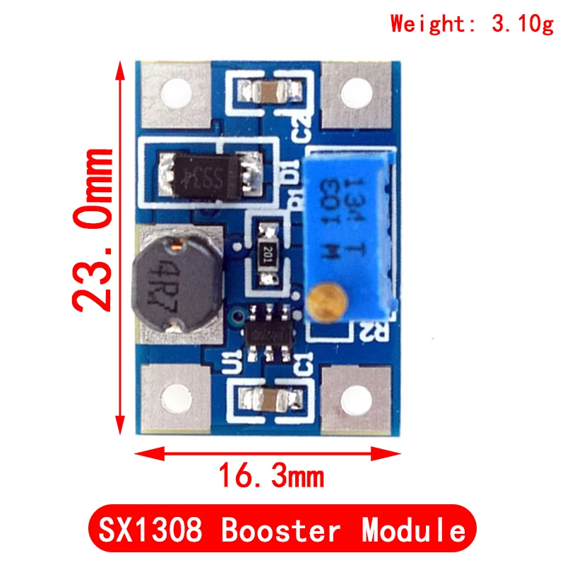 5PCS MT3608 DC-DC Step Up Converter Booster Power Supply Module Boost Step-up Board MAX output 28V 2A