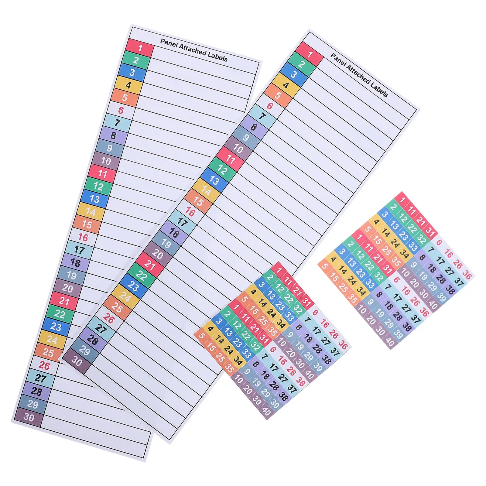 8Sheets Electrical Box Labels Self-Adhesive Waterproof Weatherproof Identification Stickers for Outdoor Industrial Panel
