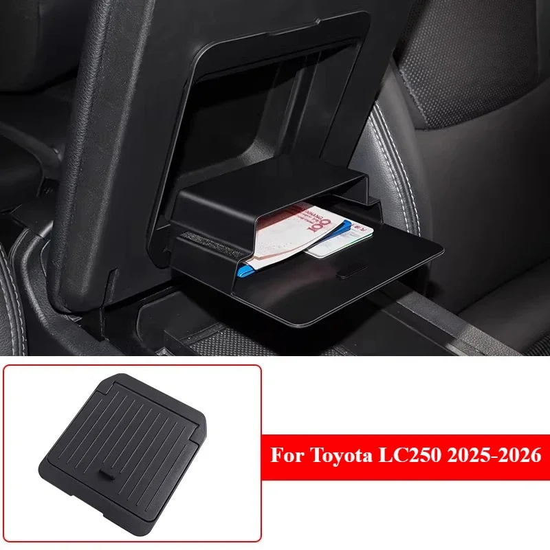 

Для Toyota LC250 2025-2026: Скрытый органайзер-лоток для центральной консоли, подлокотник, ящик для хранения, аксессуар для интерьера