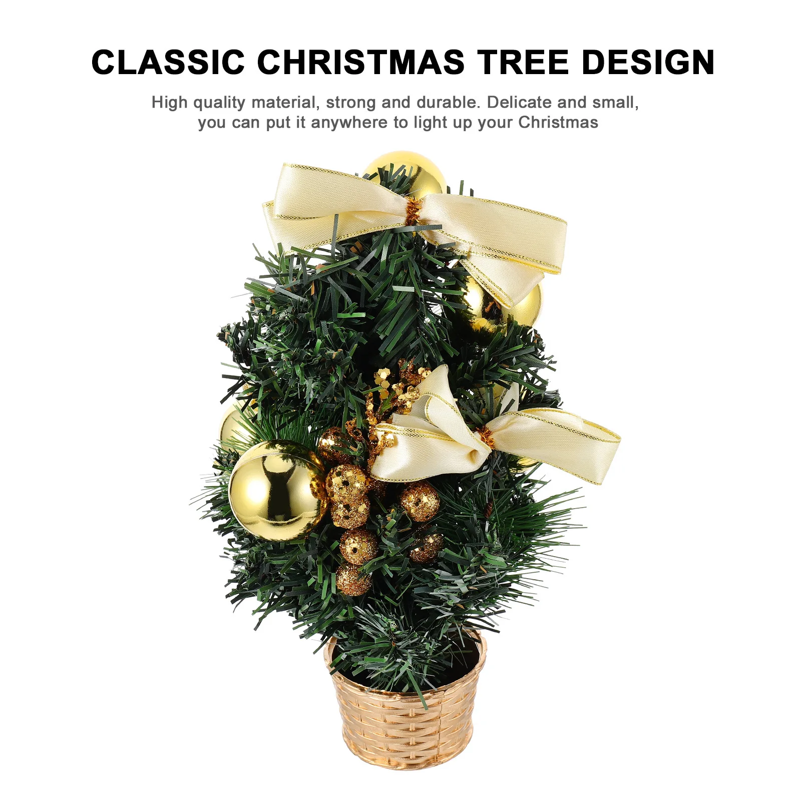 

1Pcs Mini Christmas Tree Adornment Compact Elegant Festive Decor for Indoor Home Office Desk Christmas Tree Desktop Decor