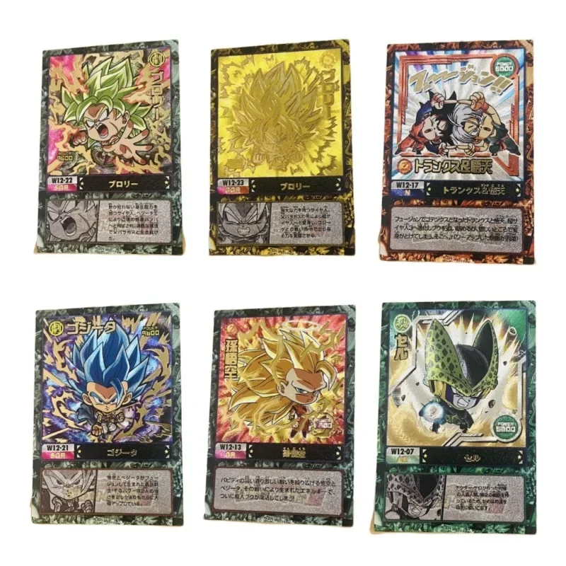 23pcs/set Dragon Ball Broli Bejīta Yonsei Son Goku Self Made Refraction Flash Card Anime Classics Game Collection Cards Toy