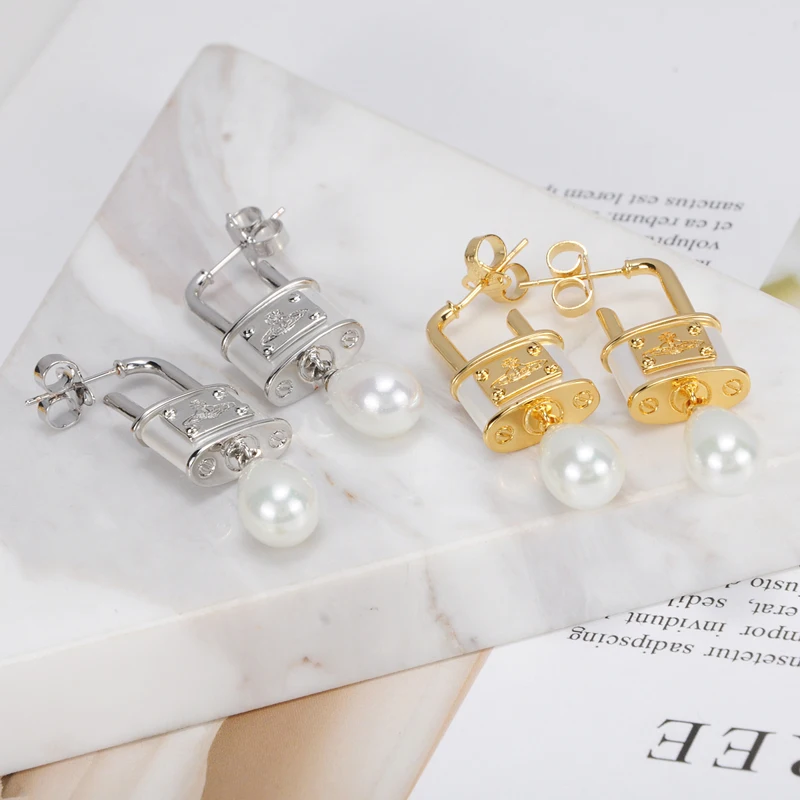 

Серьги-замочки из стерлингового серебра S925 пробы с креативным дизайном, премиум-класса, в стиле панк