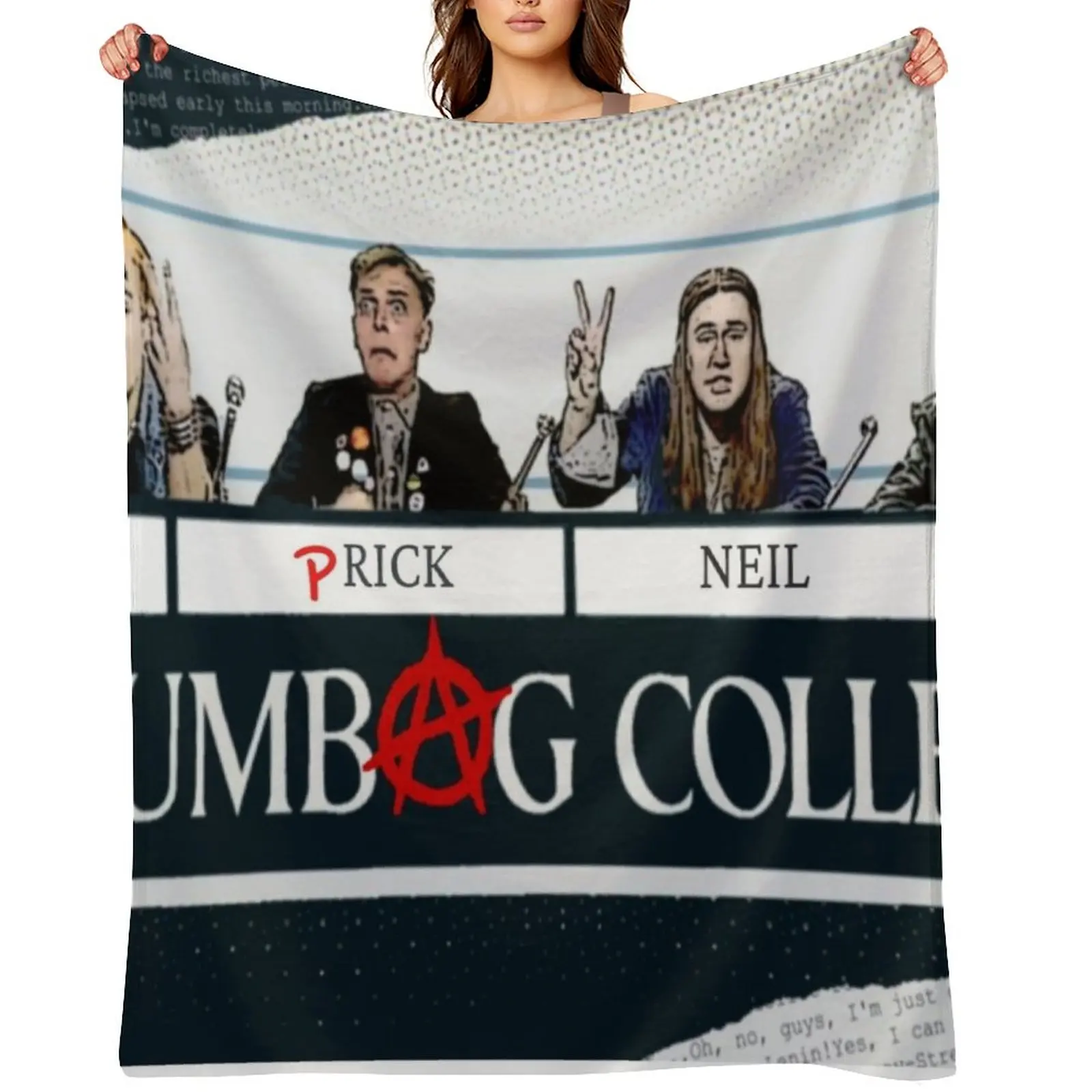 The Young Ones Scumbag College. Throw Blanket Blankets Sofas Of Decoration Picnic cosplay anime Personalized Gift Blankets