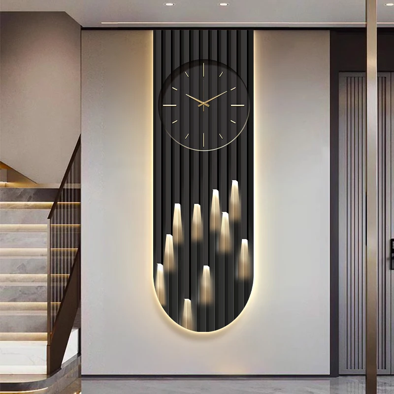 High-end feeling light painting entrance decoration painting vertical version minimalist living room hanging painting abstract p