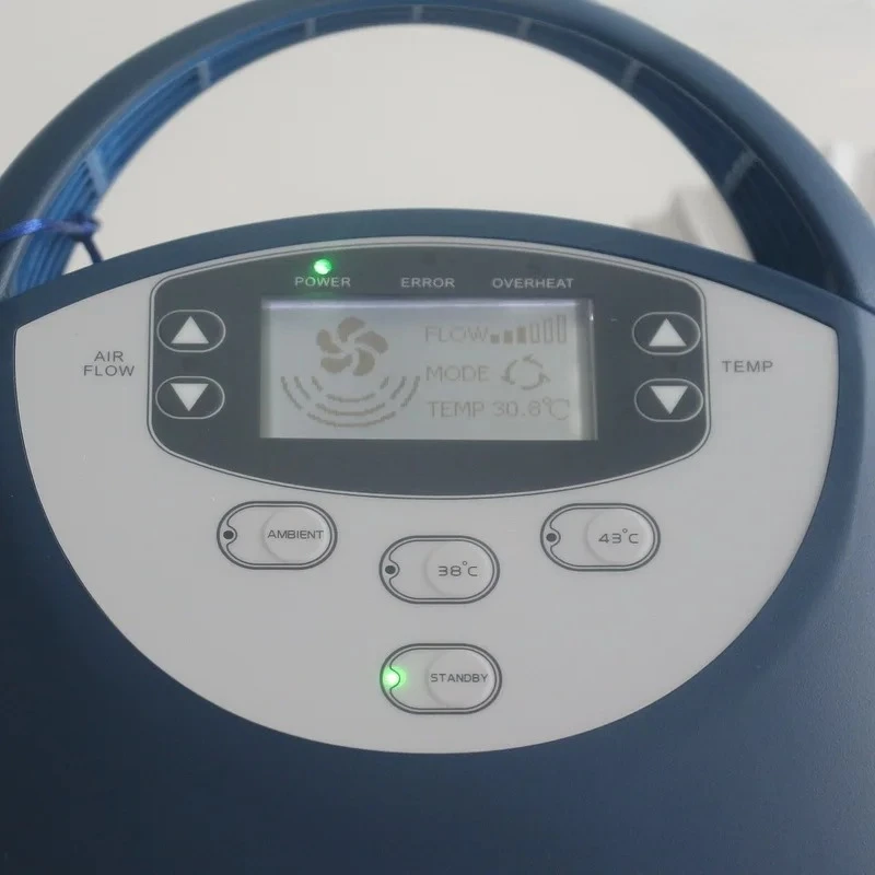 Multi channel blanket safety device, forced air, patient emergency heating system