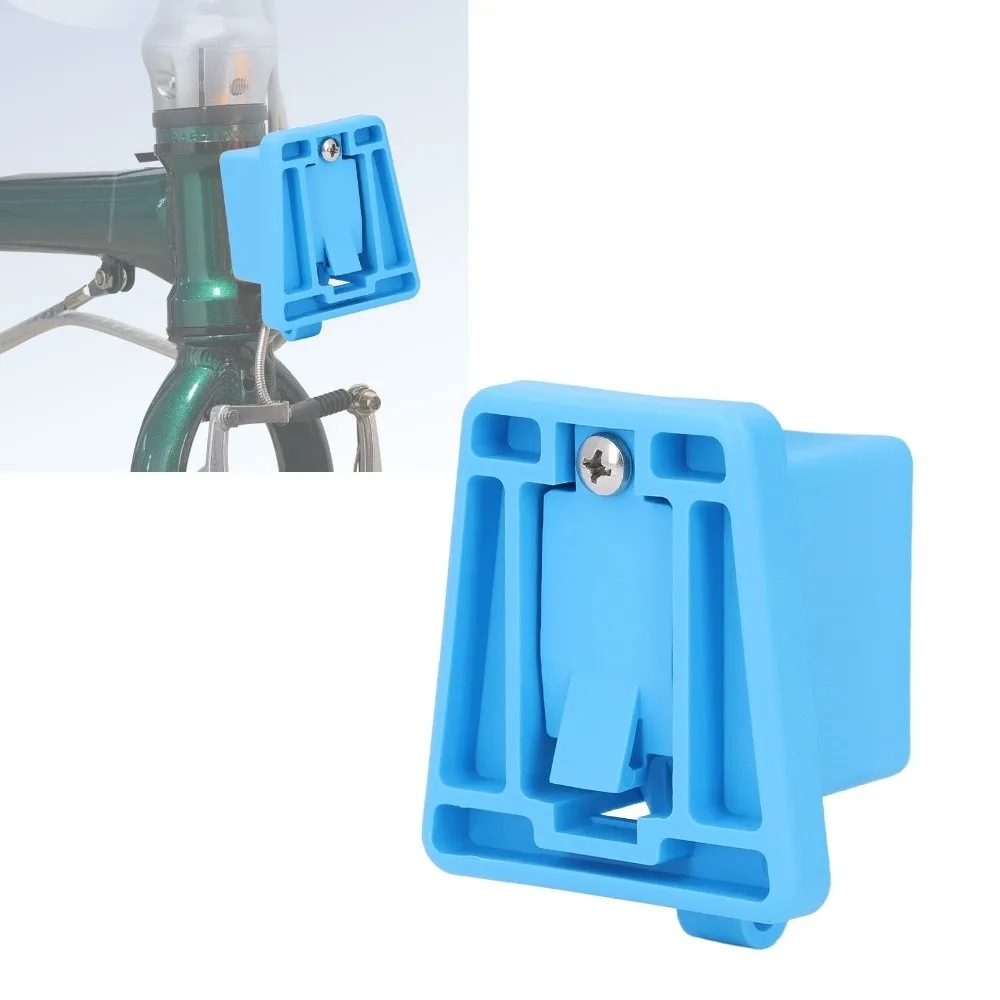 

Reinforced PA66 Fiberglass Bike Front Carrier Block Black Easy Installation Front Carrier Block for Brompton Folding Bikes