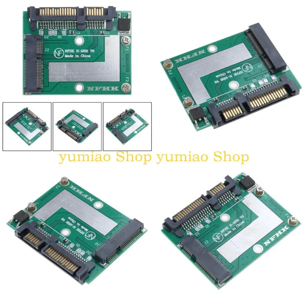 

587B MSATA до 2,5 дюйма SATA3 6 Гбит / с Adapter Card Card Mini PCIe SSD -адаптерная плата модуля расширения для ноутбуков для