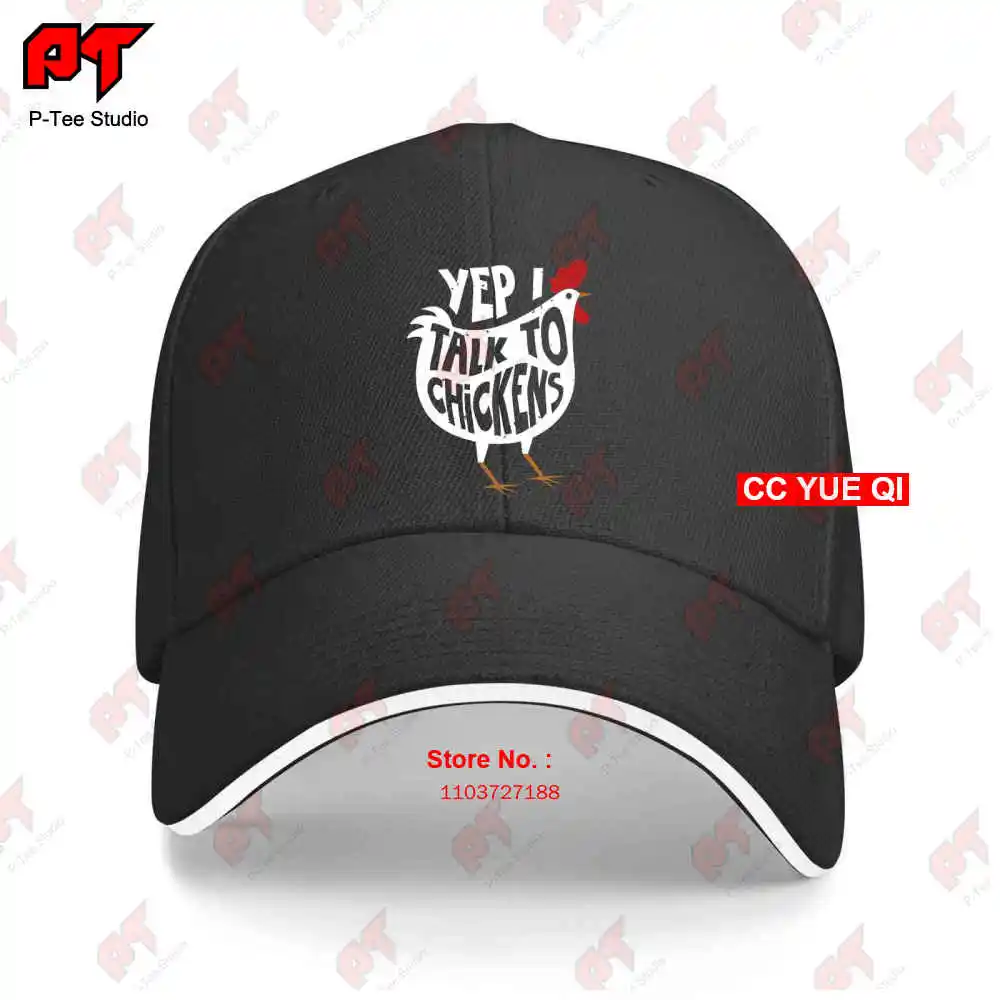 

Yep I Talk To Chickens Funny Chicken Baseball Caps Truck Cap 07HM