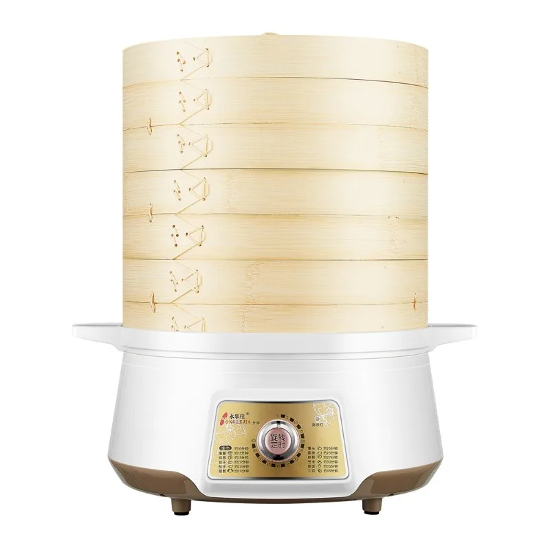 Bamboo incense electric steamer steaming steamed buns electric steamer, large-capacity multi-function automatic