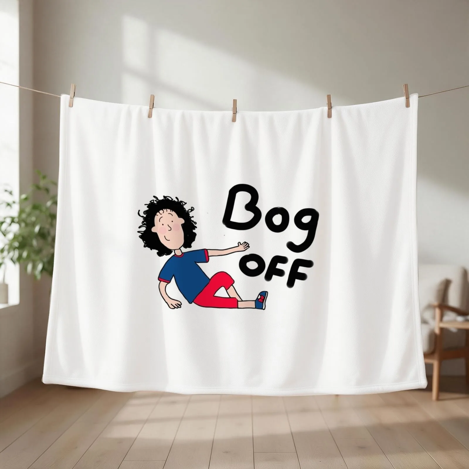 Tracy Beaker Throw Blanket couch cozy soft plush fuzzy picnic outdoor blanket