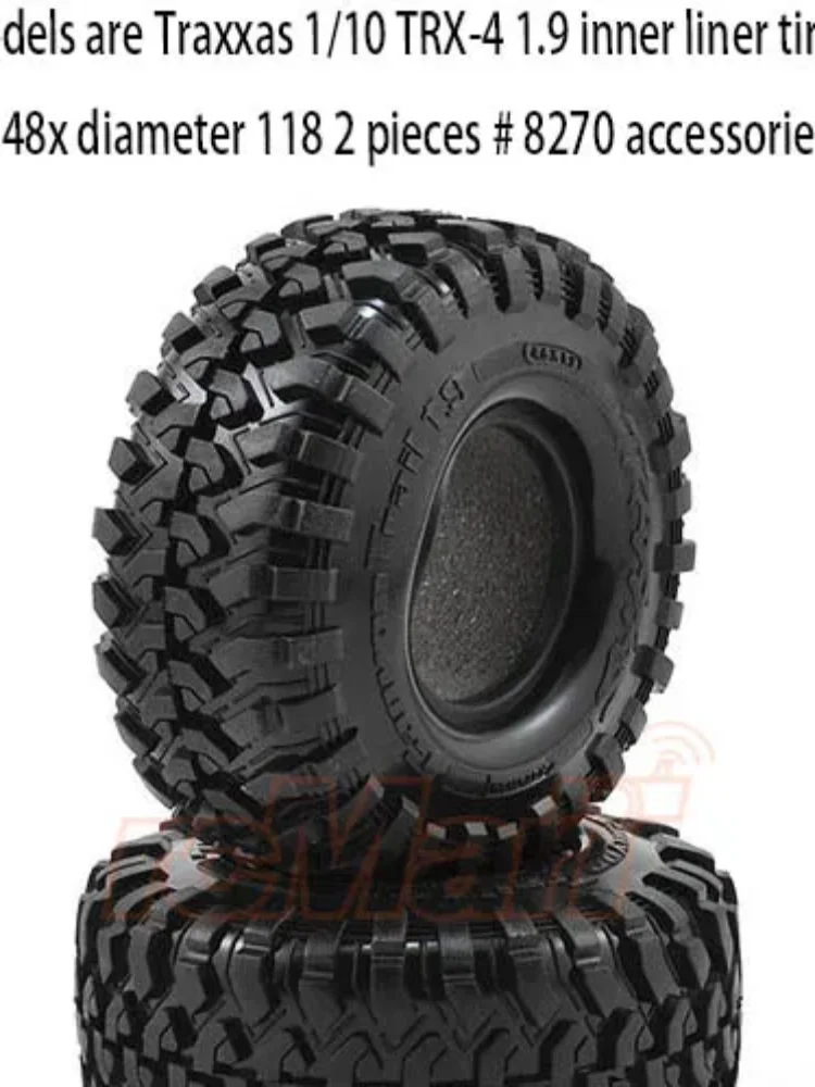 All models are Traxxas 1/10 TRX-4 1.9 inner liner tire skin width 48x diameter 118 2 pieces # 8270 accessories