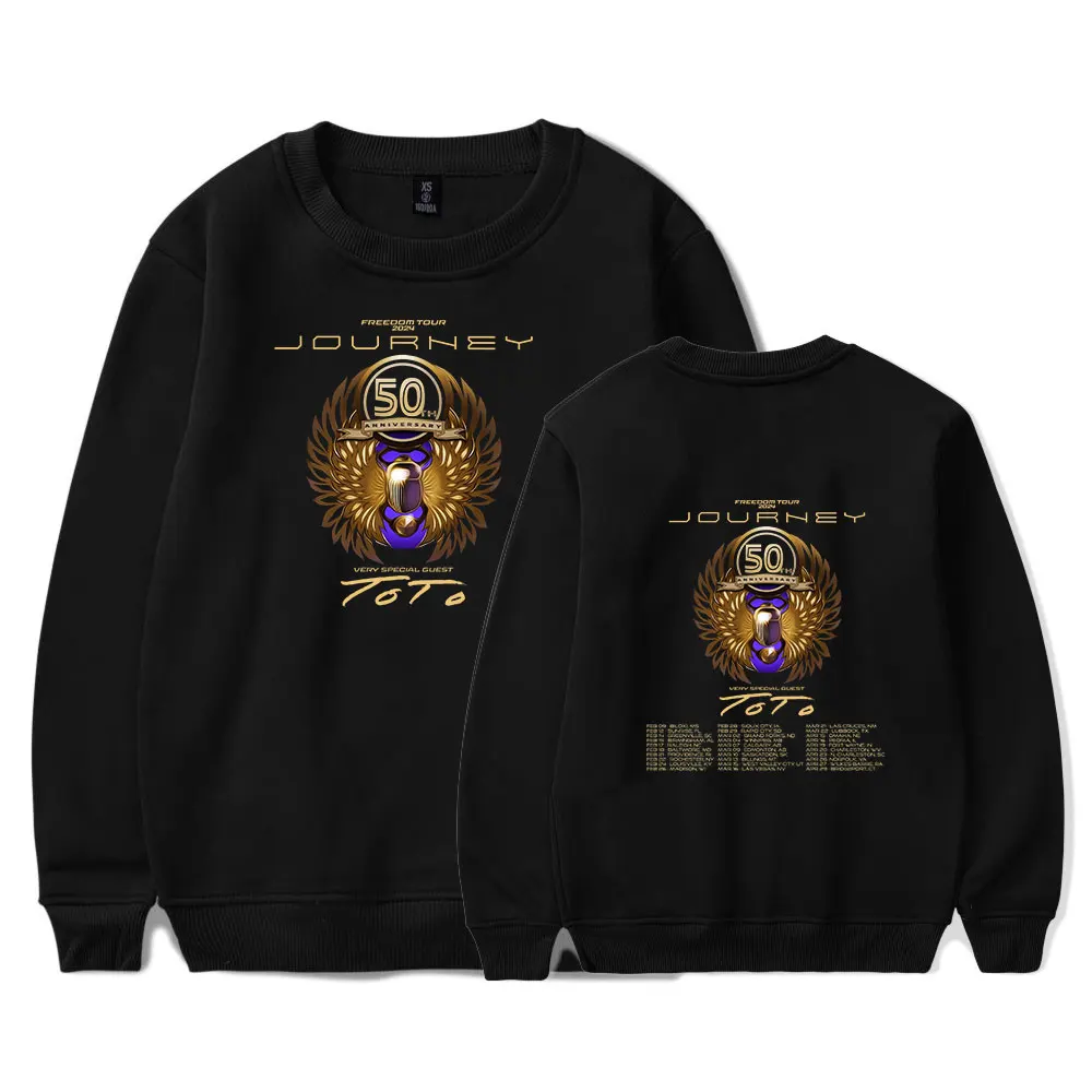 

Journey 50TH Freedom Tour 2024 O-Neck Crewneck Pullover Casual Long Sleeve Sweatshirt Men/Women