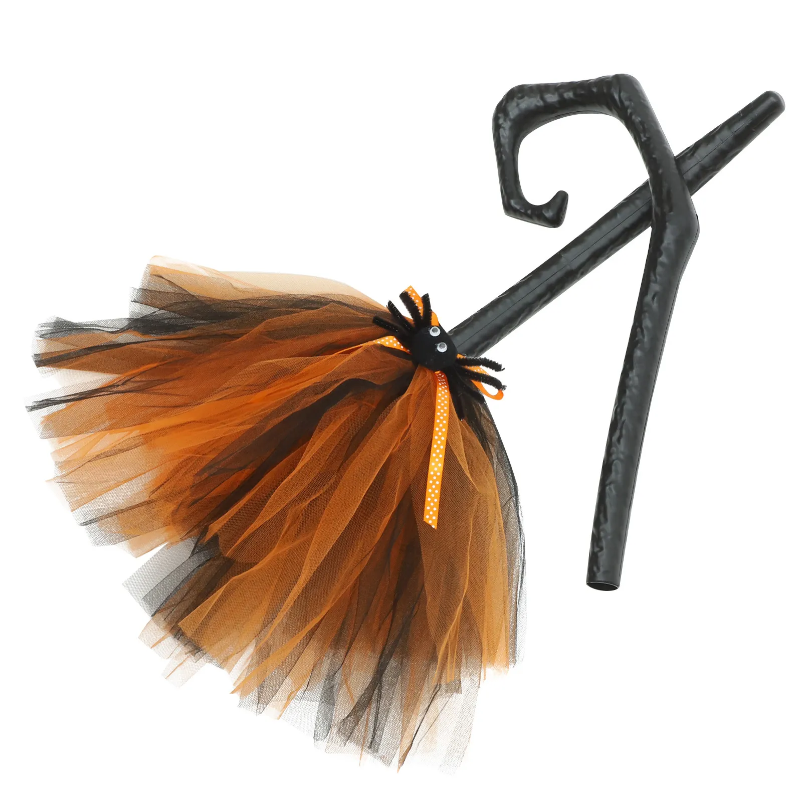 

Легкая метла ведьмы для Хэллоуина с гладкой ручкой, аксессуар для косплея, костюмов, вечеринок, маскарадов, карнавалов, декораций