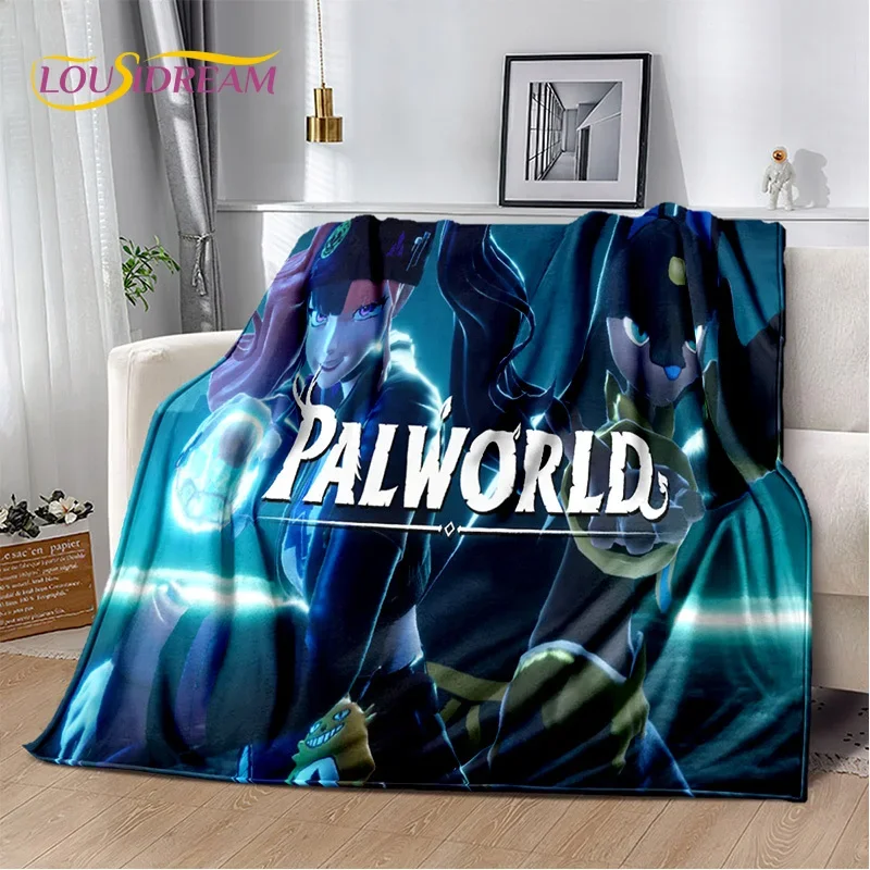 ثلاثية الأبعاد الكرتون Palworld لعبة ألعاب بطانية ، لينة رمي بطانية للمنزل غرفة نوم أريكة تتحول لسرير نزهة السفر مكتب الراحة غطاء بطانية الاطفال