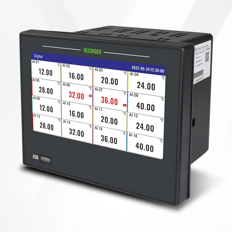 

Real Time K Thermocouple Data Logger Temperature Data Logger 8 Channel Curve Bar Graph Display