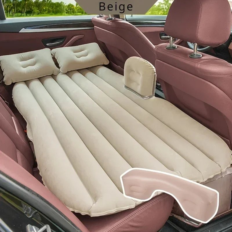 

Ultra-soft Flocking Environmental Fabric Car Inflatable Bed Air Cushion Bed Car Travel Bed Portable and Comfortable