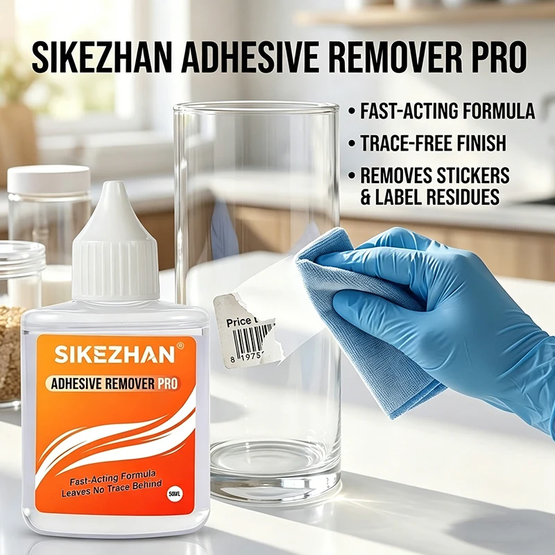 Professional Adhesive Remover Spray Glue Residue Remover for Sticker Label Tape Marks SIKEZHAN 50ml Fast Acting Liquid