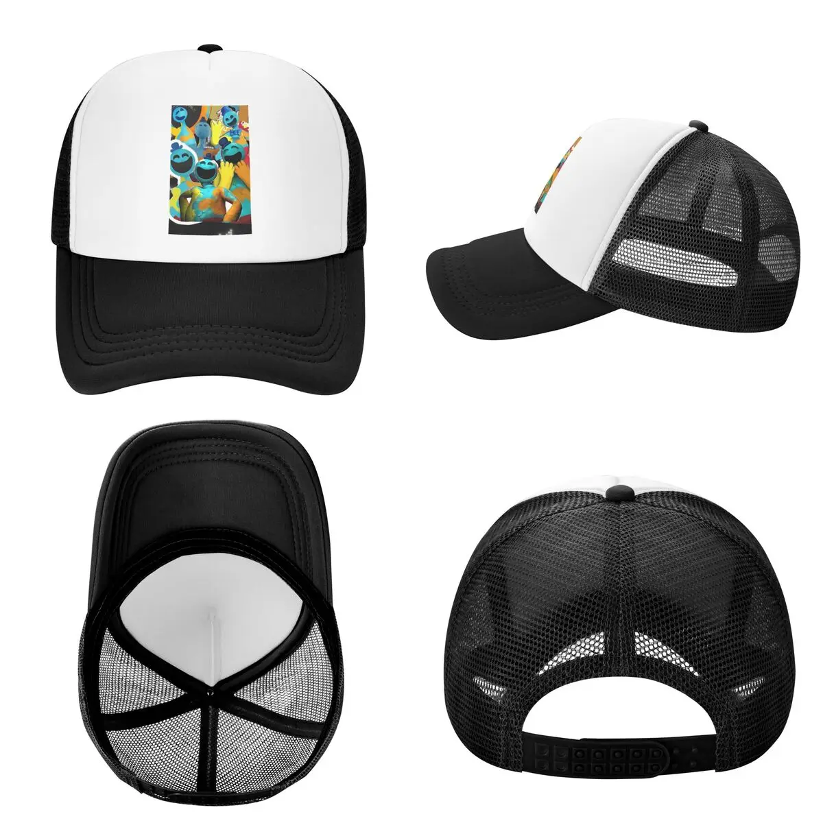 Doey Doughman Horror PianosaurusCap Casual Mesh Baseball Caps Adjustable Hat Hip Hop Summer Unisex Baseball Hats