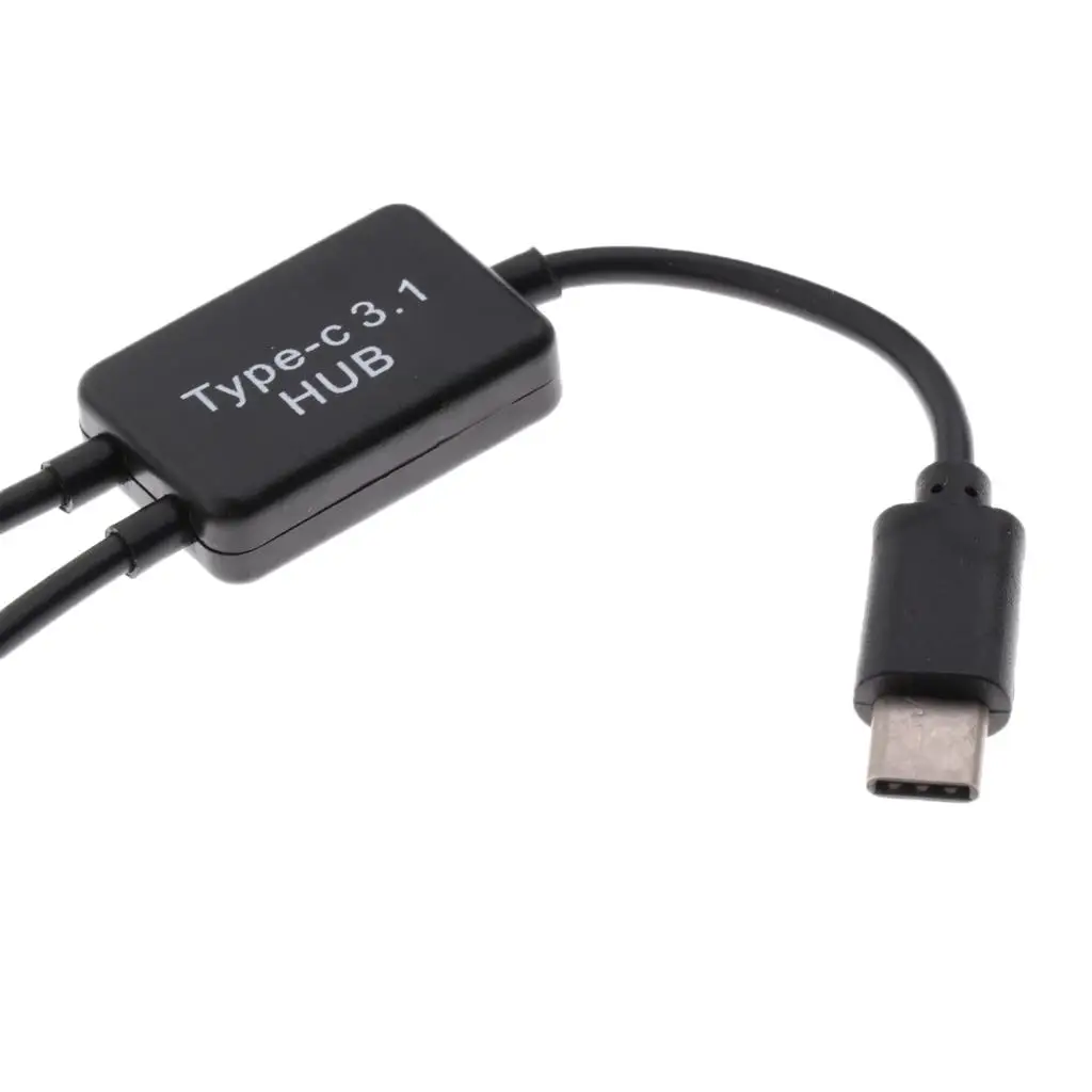 USB Splitter Cable Multi USB Connector Ports 10gbps Plastic Hub for Office and Home Electronics